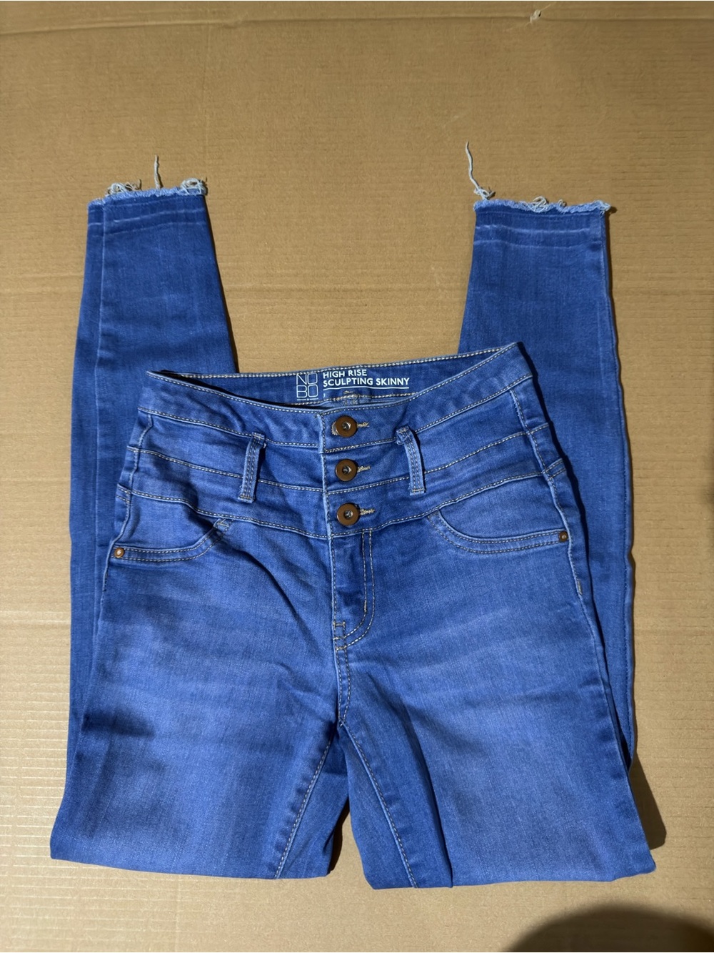 NOBO High-Rise Sculpting Skinny Jeans - Blue